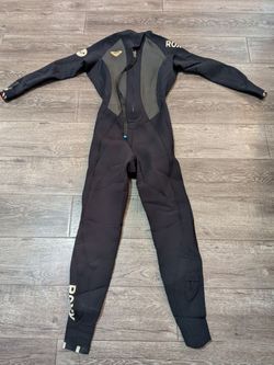 Roxy Syncro 3/2mm Back Zip Wetsuit Women's Size 12T / 12 Tall Black Red EU 40