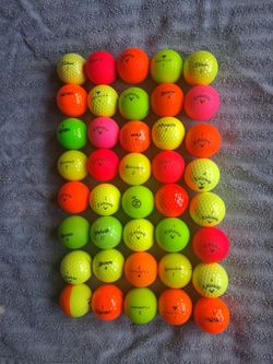 40 Colored Golf Balls