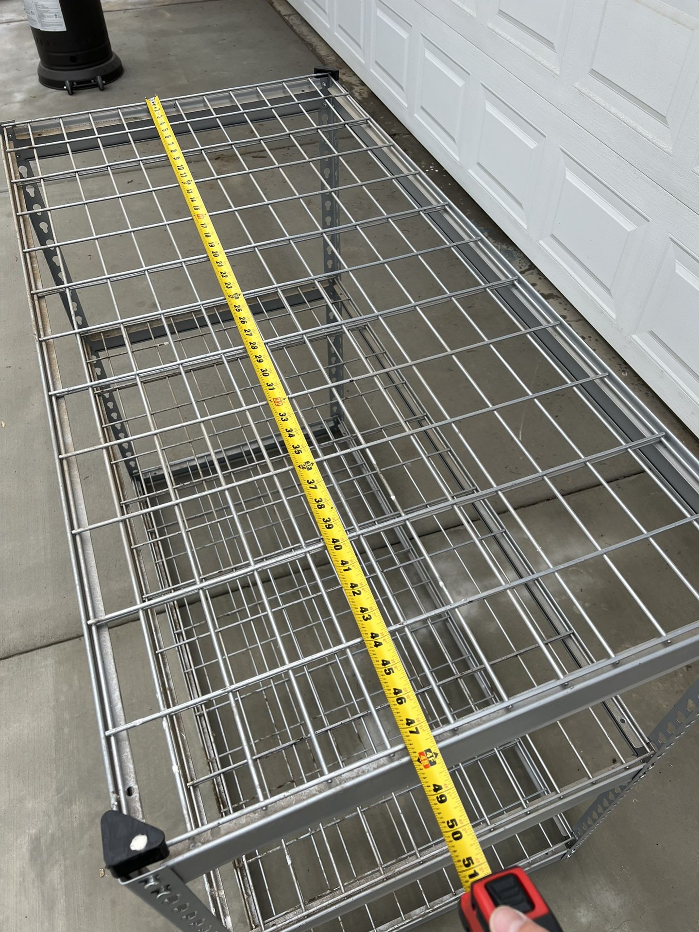Shelves. 3-Tier garage Storage Shelving Metal Grey