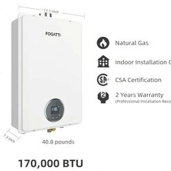 170,000 BTU WATER HEATER 
