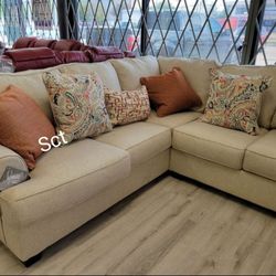 Amici Linen Sectional 2 Piece 