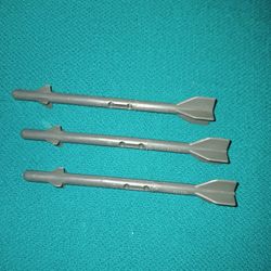 G.I Joe Arah Dragonfly Helicopter Missiles Set Of 3 (Vintage 1983)