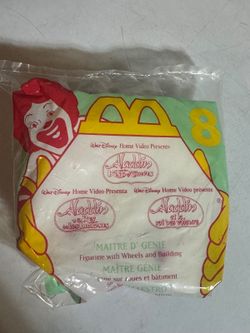 1996 McDonalds Aladdin King of Thieves #8 Maitre D'Genie NIB