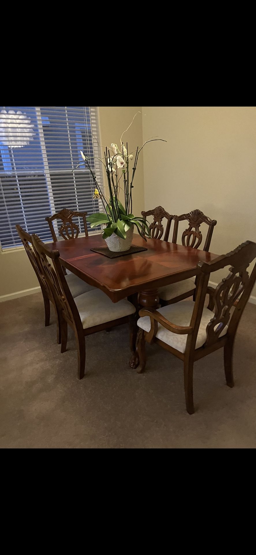 Wood  Dining Room Table Set