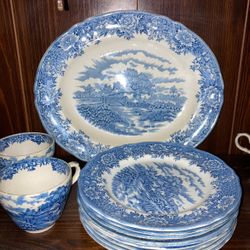 Vintage English Village China By Salem China Co. 