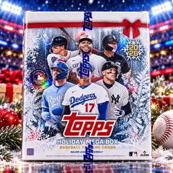2026 Topps Holiday Baseball Mega Box Factory Sealed MLB Christmas Cards