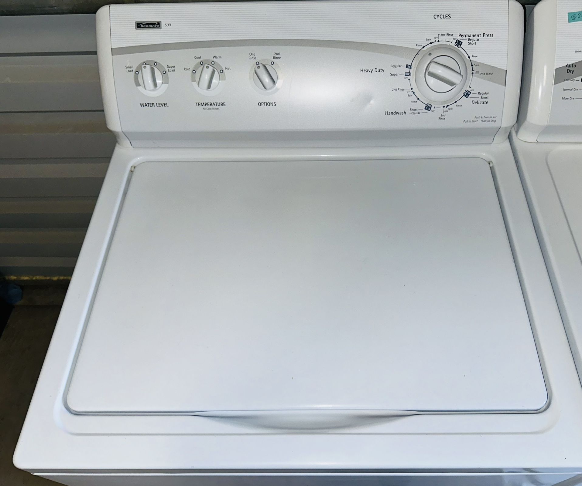 Kenmore Super Capacity Washer