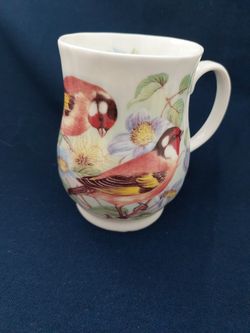 Rosewood China Coffee / Tea Cup  Red Birds Staffordshire England 