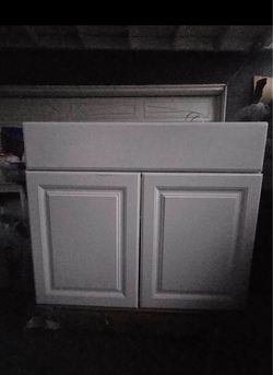 White Two-Door Base Cabinet