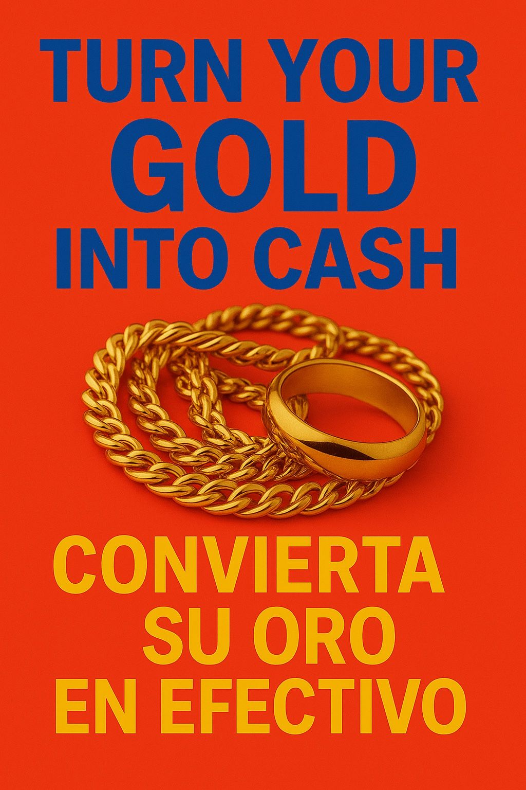 Turn Gold into Cash Instantly / Cambie su Oro por Dinero al Instante