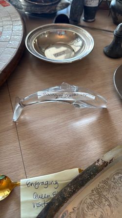 Baccarat crystal dolphin