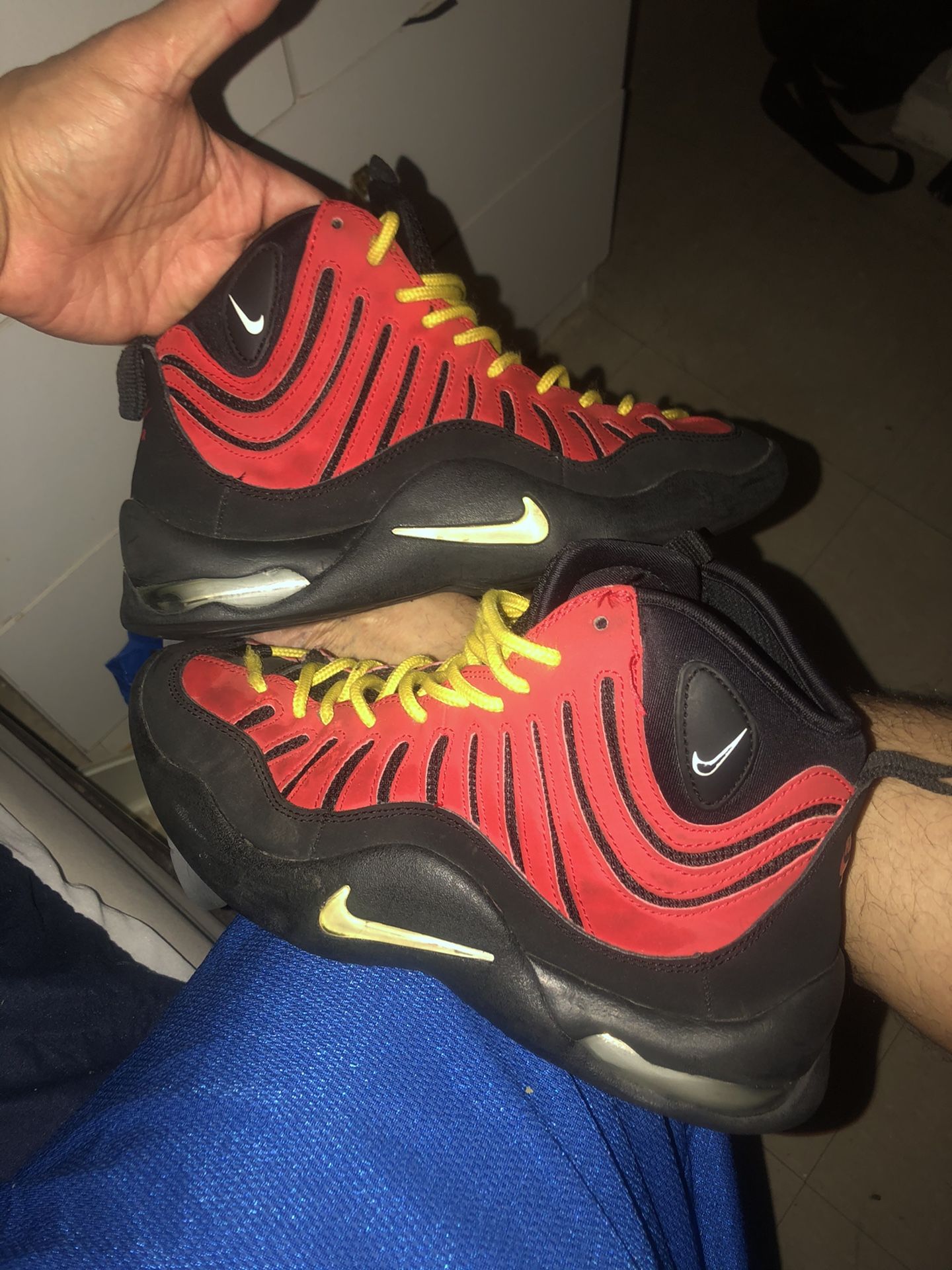 Nike’s Air Bakin Miami Heat colors.