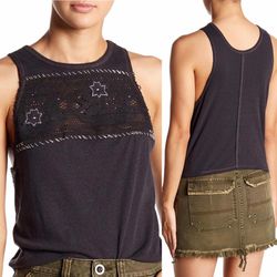 ✨New WE THE FREE BY FREE PEOPLE Window Tank Grey Womens Size S Small