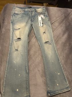 Purple jeans