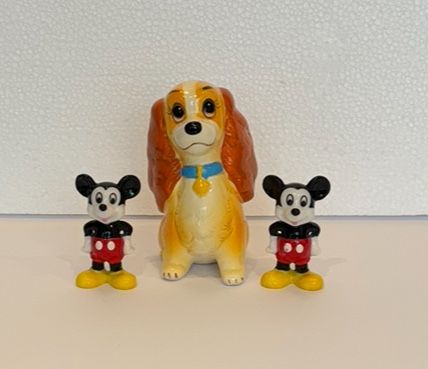 Disney Bundle Of Mickey Mouse And Lady Figures 