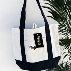 Sealed Small Canvas Tote Bag Bat  