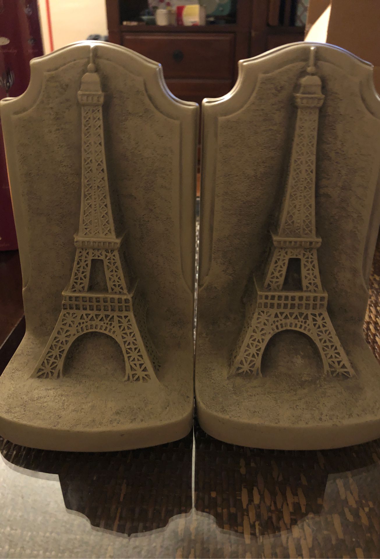 Eiffel Tower Bookends, Ceramic