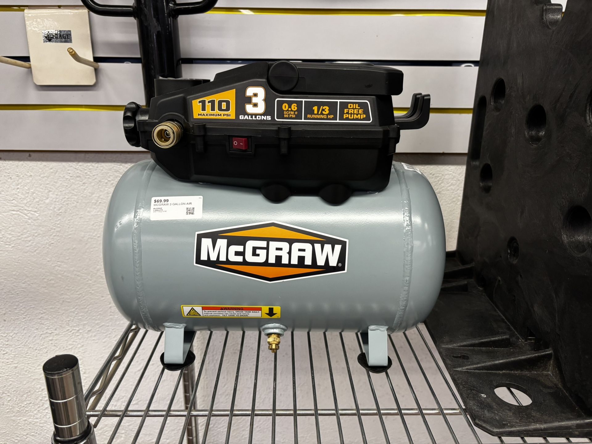 McGraw 3 gallon Air Compressor