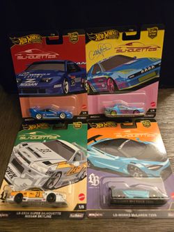 Hot Wheels Premium Car Culture Silhouettes 4-Pack (No Porsche)