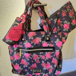 Betsey Johnson Rose Diaper Bag
