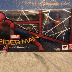 Sh Figuarts Spiderman Homecoming & With Act Wall Set