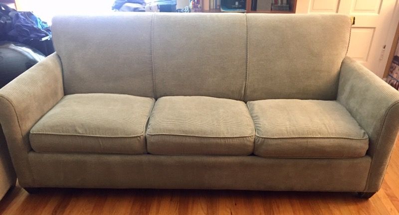 FREE Crate and Barrel Oxford Queen & Twin sleeper sofa and ottoman