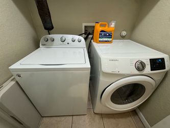 Whirlpool Washer and Samsung Dryer Set