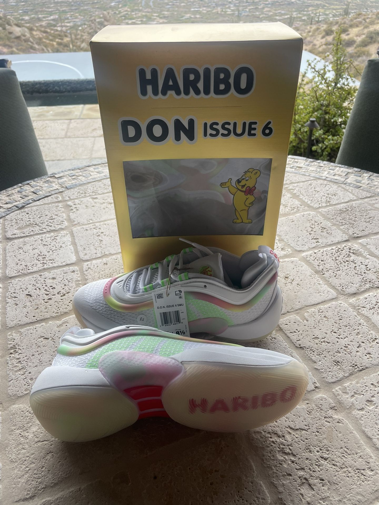 Adidas Don Issue 6 Haribo Cloud White - Brand New Size 7.5 Men’s