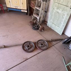 Olympic Bar And Weights 