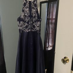 New Navy Blue Formal Dress