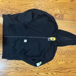 Carhartt Paxton Thermal-Lined Full-Zip Sweatshirt Black Size L