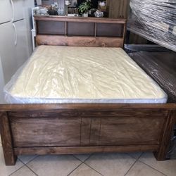 Cama Queen Size De Madera