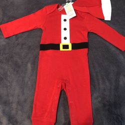 Brandnew Santa Outfit!!! 3-6 Months