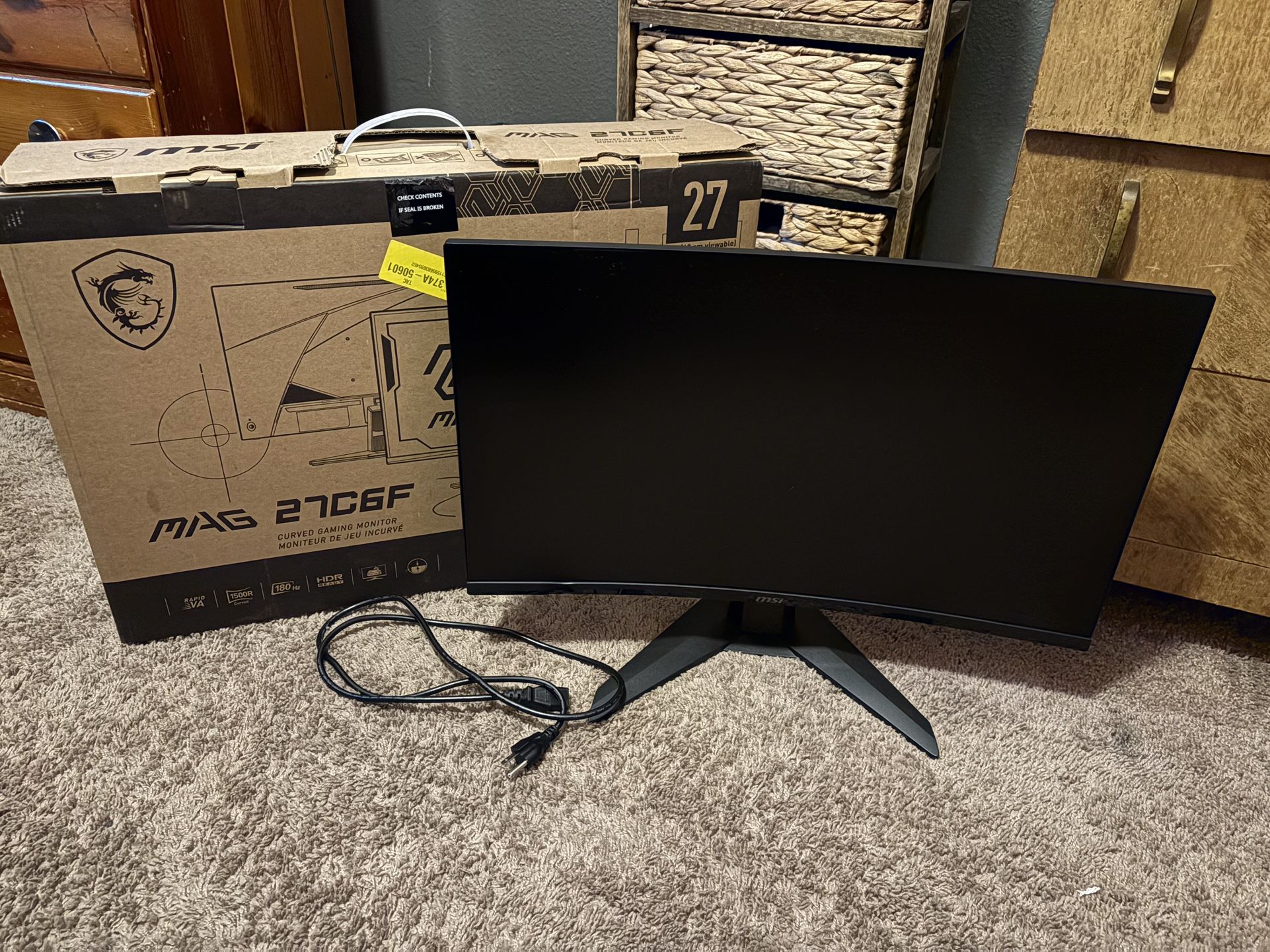 Brand New Mag 27C6F Monitor 180hz