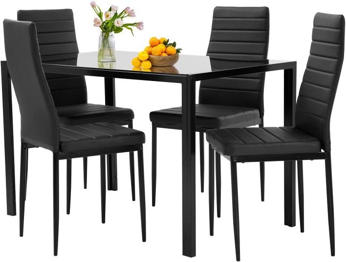 Dining Set Table And 4 Upholstered Chairs