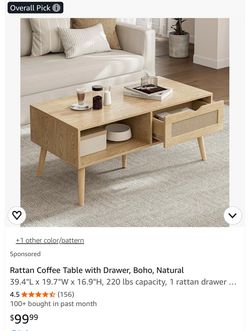 Coffee Table Rattan