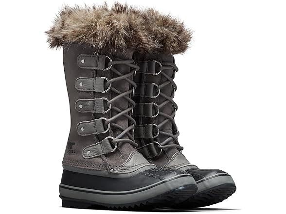 Sorel Women's Joan of Arctic Winter Boots "Quarry/Black" Size 9