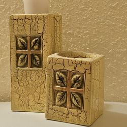 Vintage Tropical Candle Holders