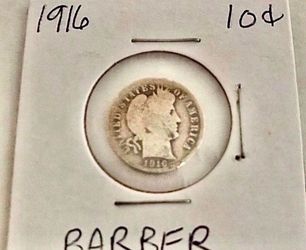 1916 Barber Dime