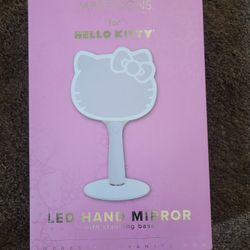 Hello Kitty Led Handheld Makeup Mirror With Standing Base


