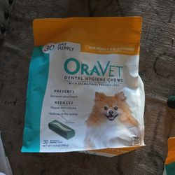 5 Bags OraVet Dogs 3.5 To 9 Lb  New In Pkg