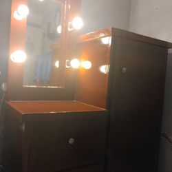 Vanity Mirror & Desk Set