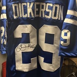 Signed XL jersey By Eric Dickerson Of The Indianapolis Colts With