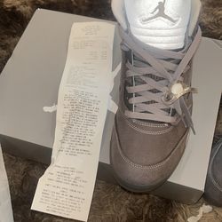 Jordan 5 wolf gray Sz-9