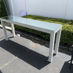 Elegant Console With Mirror Top