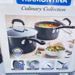 set of Tramontina Culinary Collection tableware. 