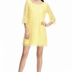 NWOT Sexy laced yellow London Times dress 