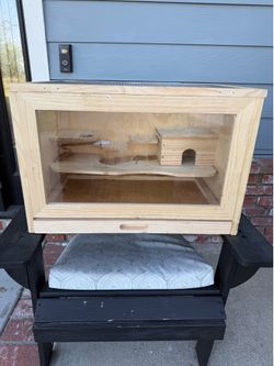 Wooden hamster cage small pet
