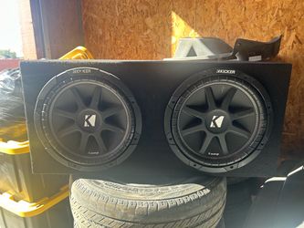 2 - 12 Inch Kicker Comp Subs with Sealed Box