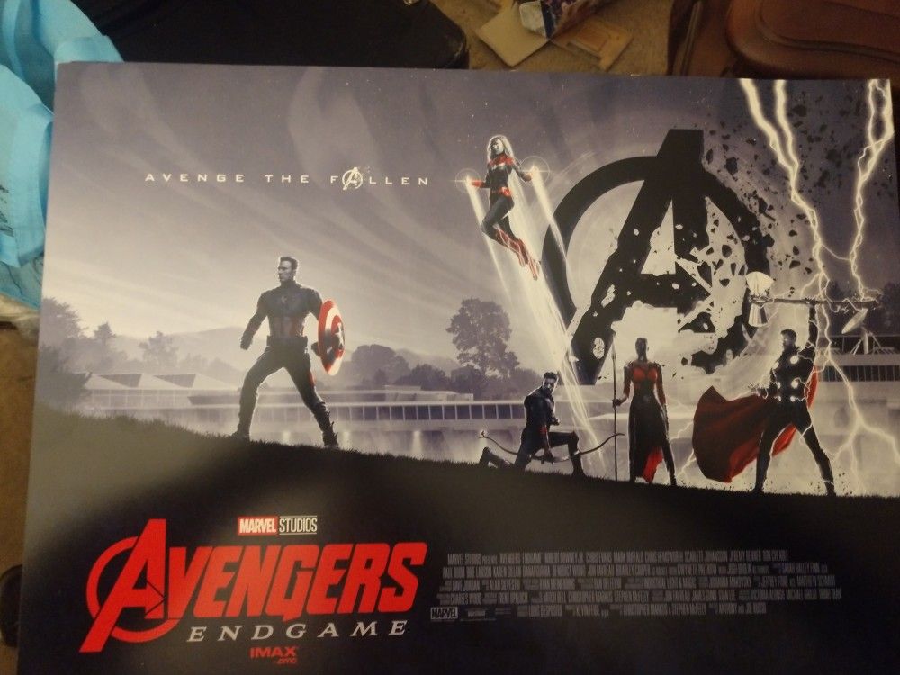 Avengers Poster (ENDGAME) Movie poster (4 of them)